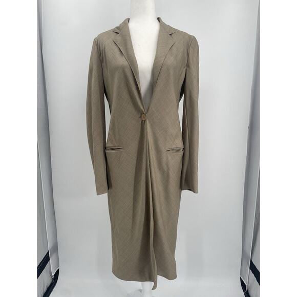 Ralph Lauren Collection Purple Label Long Blazer Wool Coat 1998 Runway Vintage L - Picture 7 of 15